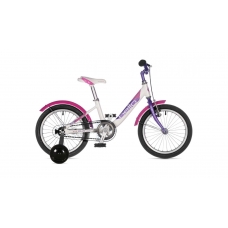 Велосипед AUTHOR (2021) Bello II 16", рама 9", колір-білий // фіолетовий