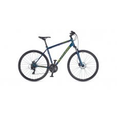 Велосипед AUTHOR (2021) Horizon 28", колір-темно синій (лимонний) // темно синій